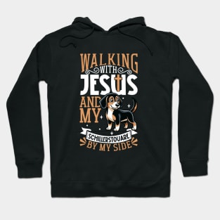 Jesus and dog - Schiller Hound Hoodie